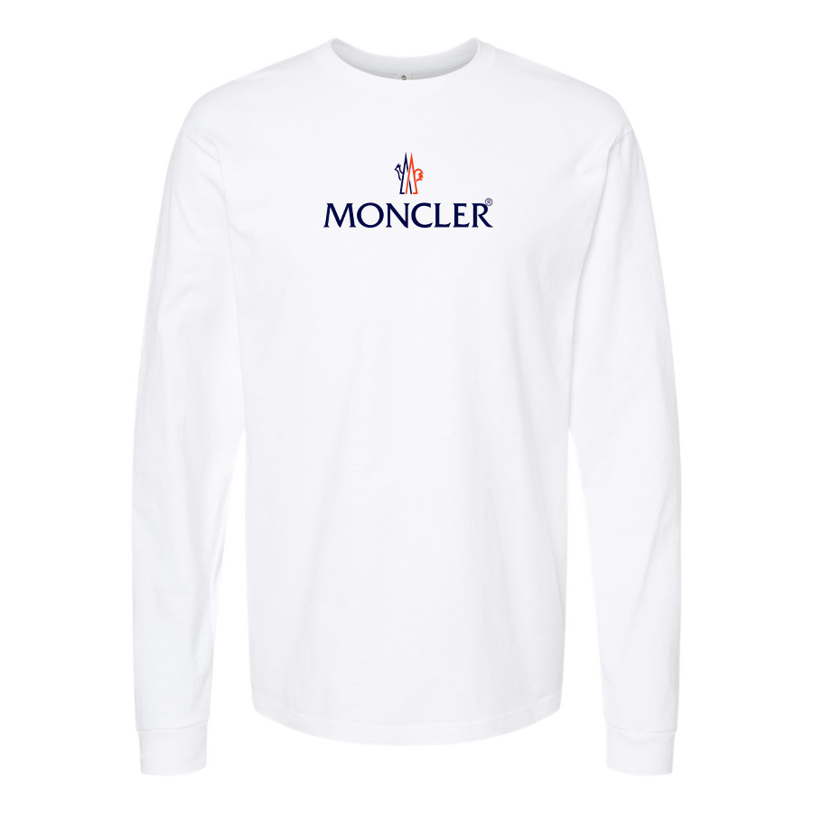 Men's Moncler Logo Cotton Long Sleeve T-Shirt