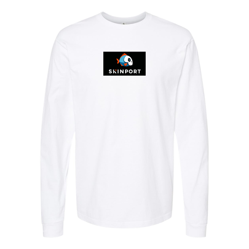 Men's Skinport Logo Cotton Long Sleeve T-Shirt