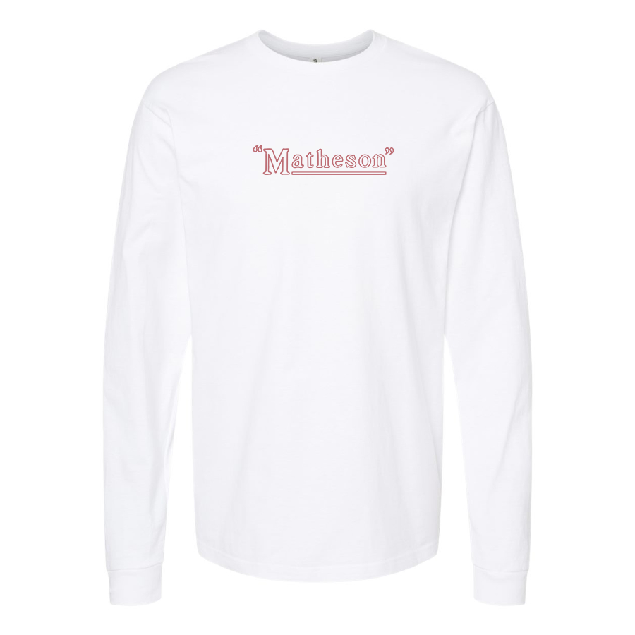 Men's Matheson Logo Cotton Long Sleeve T-Shirt
