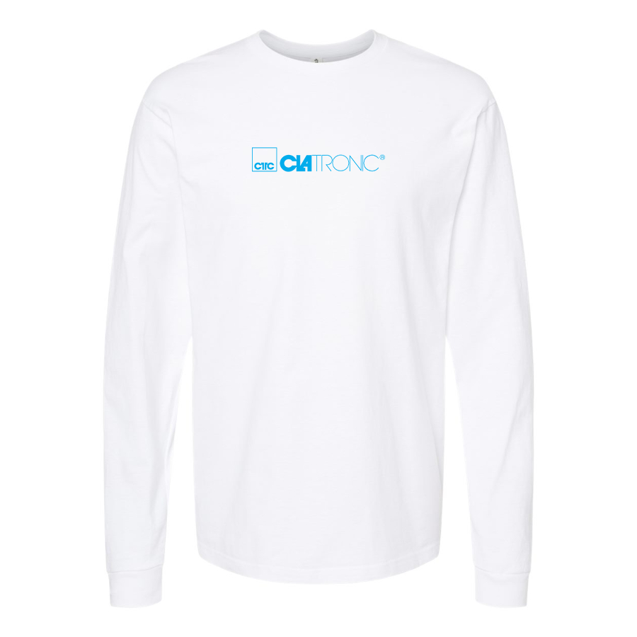 Men's Clatronic Logo Cotton Long Sleeve T-Shirt