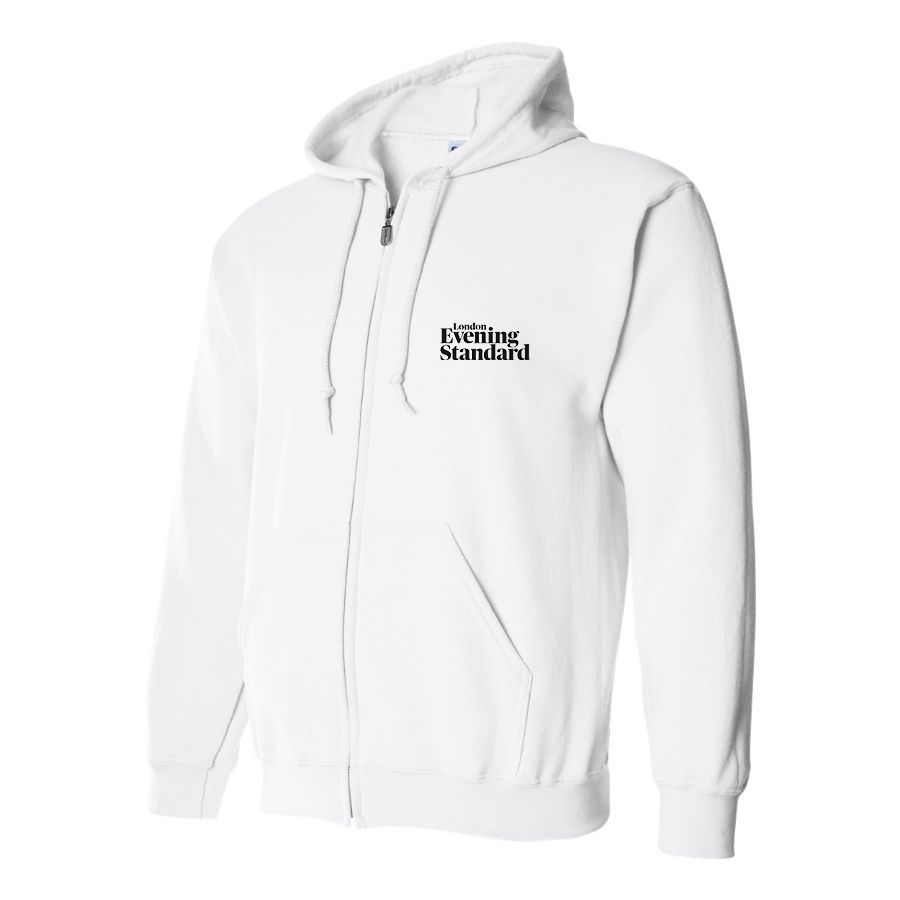 Men's London Evening Standard Logo Zipper Hoodie