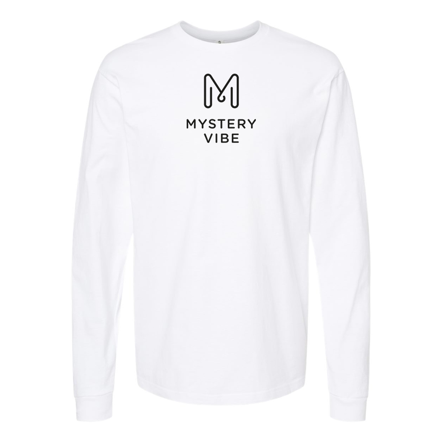 Men's Mystery Vibe Logo Cotton Long Sleeve T-Shirt