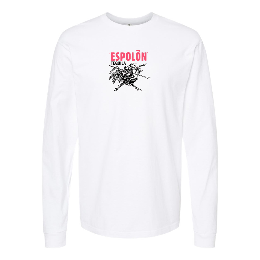 Men's Espolon Logo Cotton Long Sleeve T-Shirt