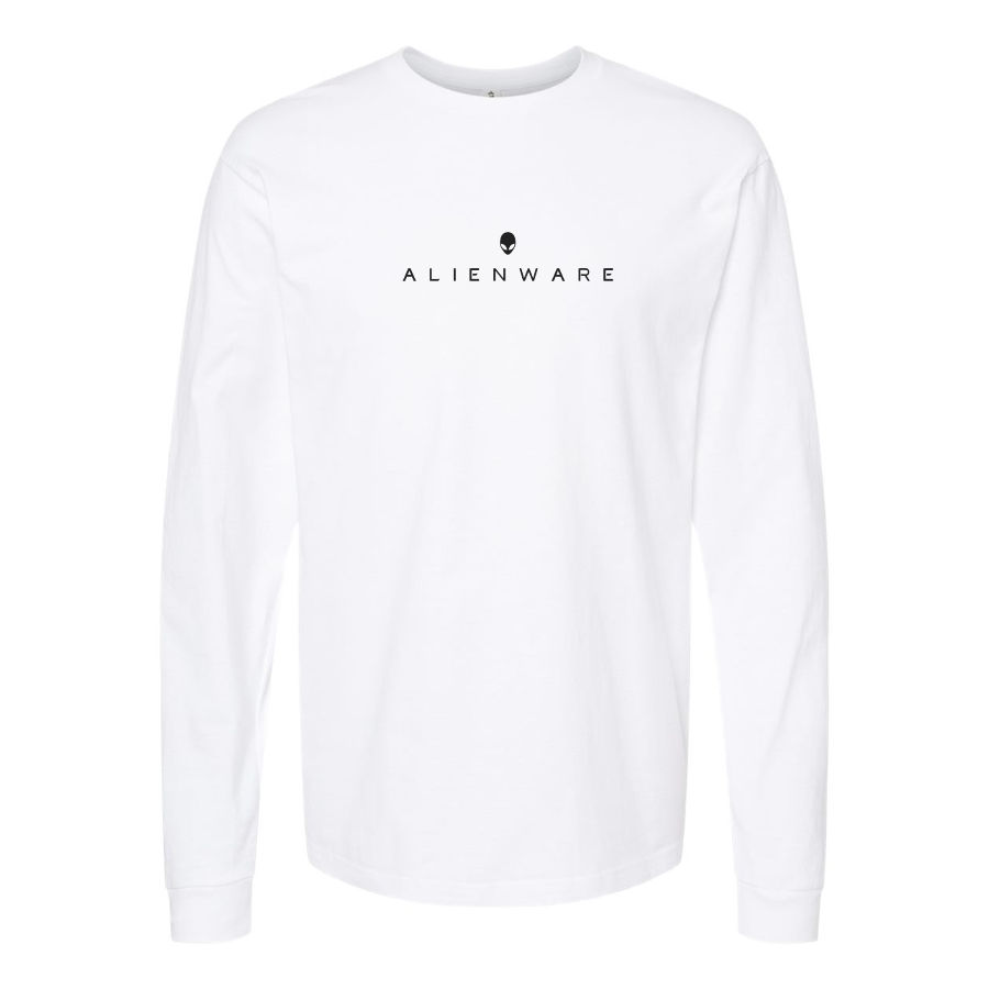 Men's Alienware Logo Cotton Long Sleeve T-Shirt