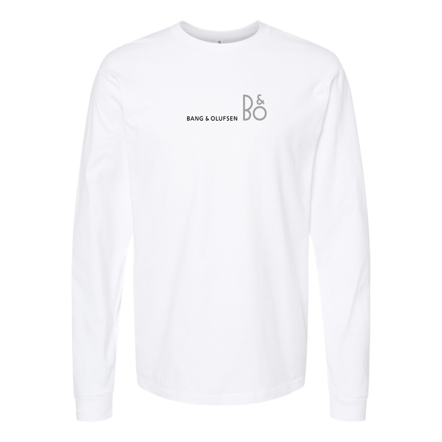 Men's Bang and Olufsen Logo Cotton Long Sleeve T-Shirt
