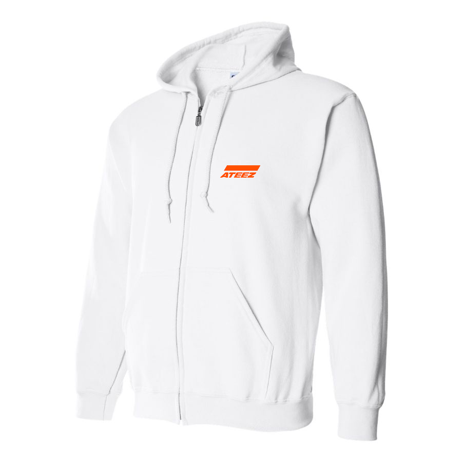 Men's Ateez Logo Zipper Hoodie