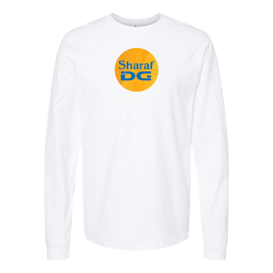 Men's SharafDG Logo Cotton Long Sleeve T-Shirt