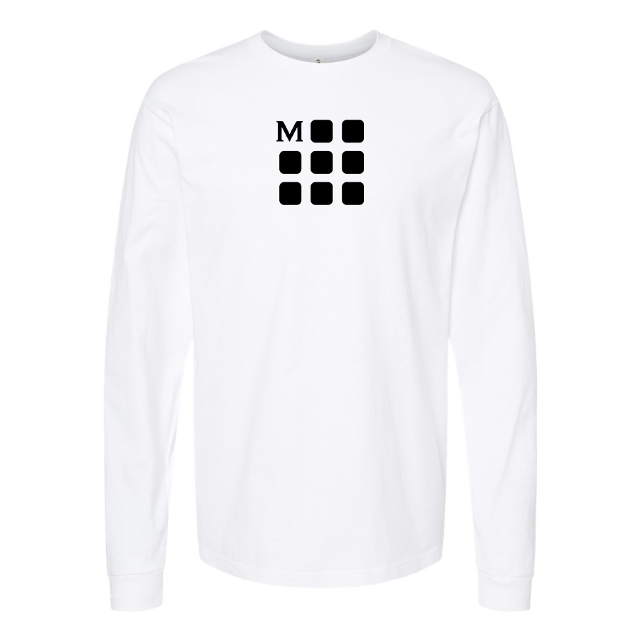 Men's Moleskine Icon Logo Cotton Long Sleeve T-Shirt