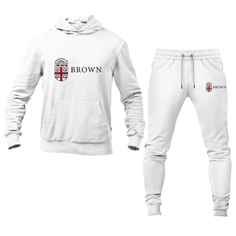 Men's Brown University Hoodie Joggers Set