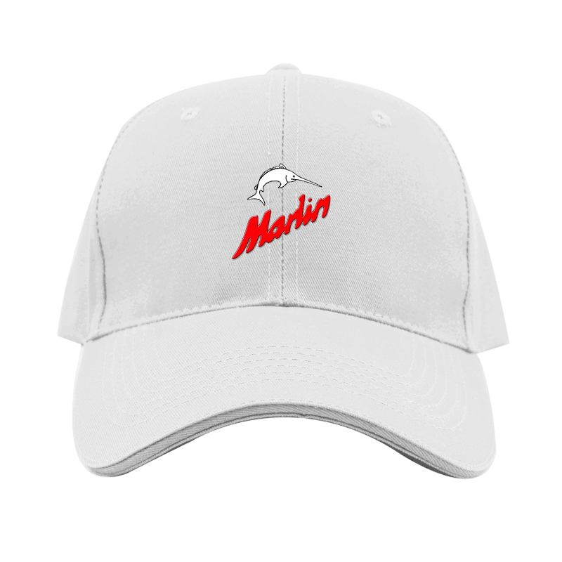 Marlin Logo Dad Baseball Cap Hat