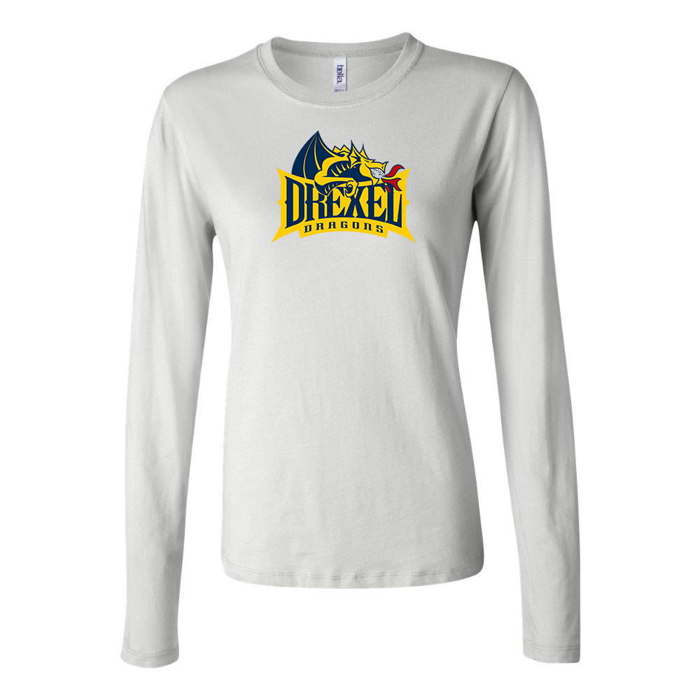 BELLA CANVAS Drexel Dragons Jersey Long Sleeve Tee