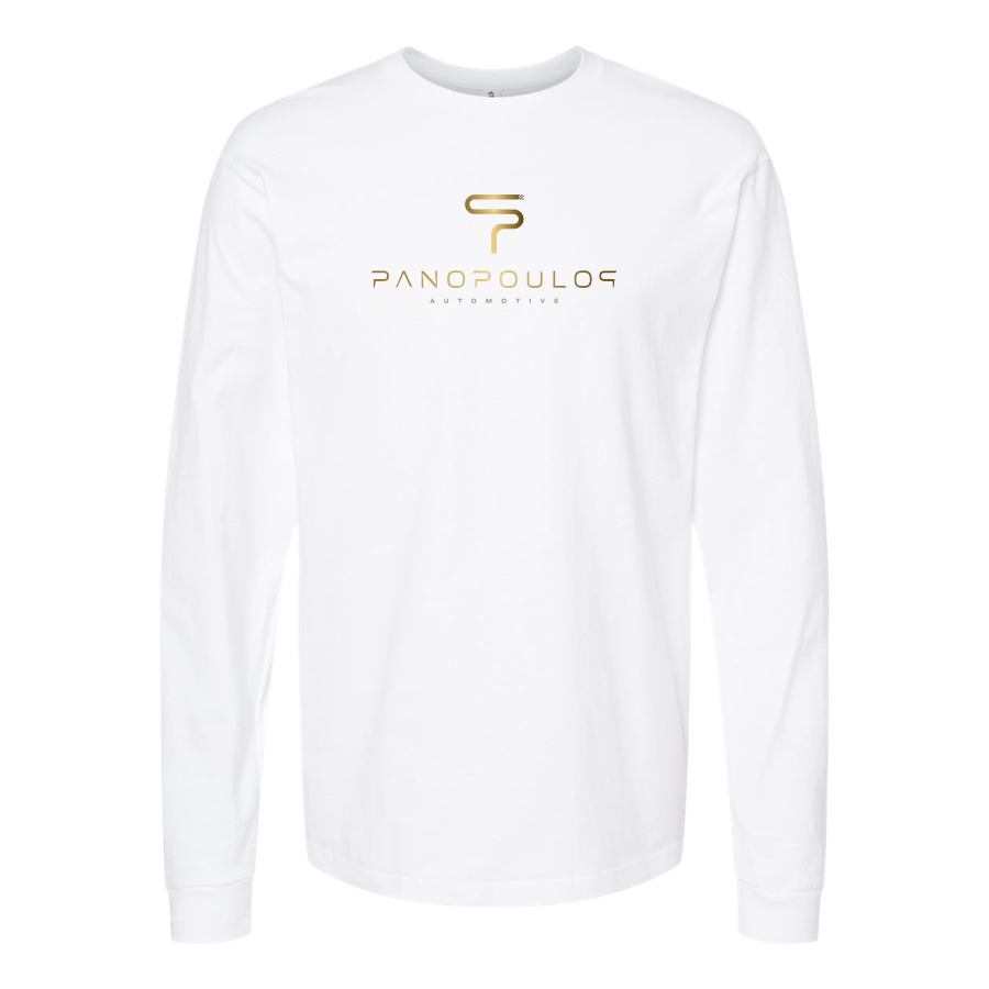 Men's Spyros Panopoulos Logo Cotton Long Sleeve T-Shirt