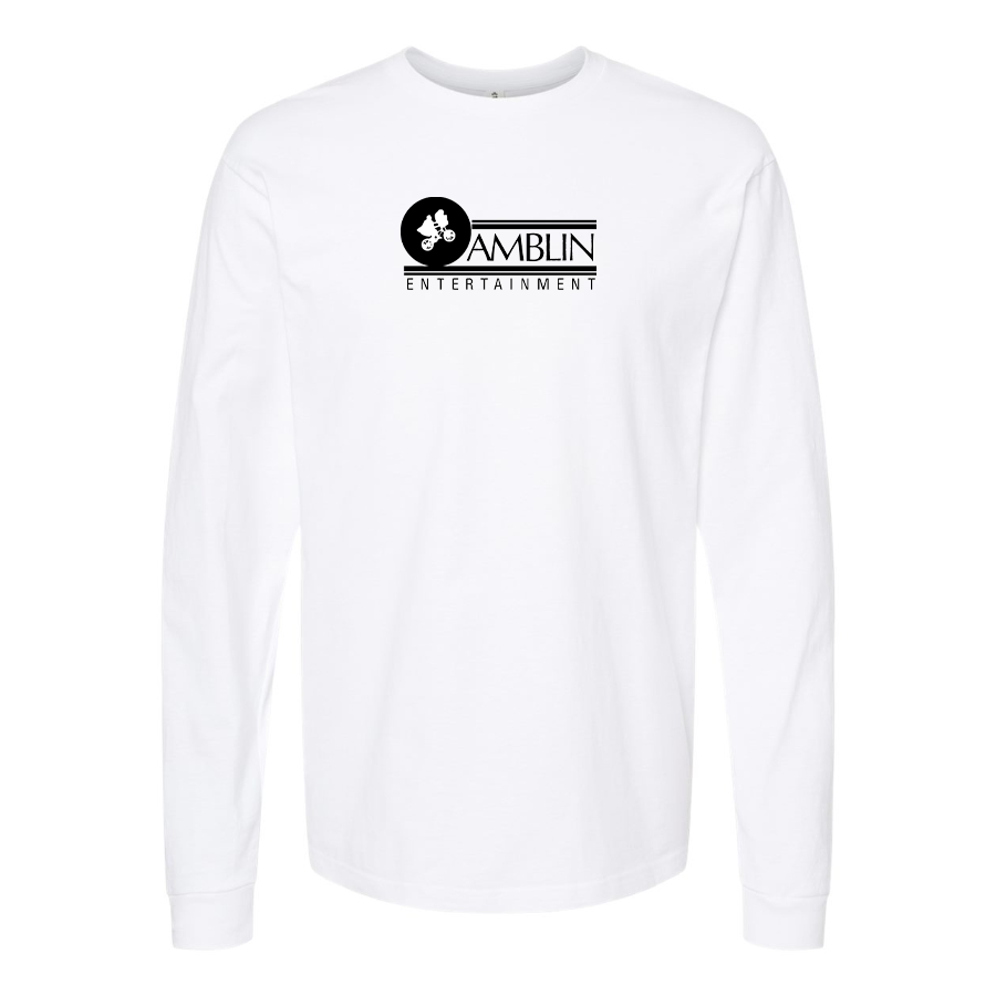 Men's Amblin Entertainment Logo Cotton Long Sleeve T-Shirt