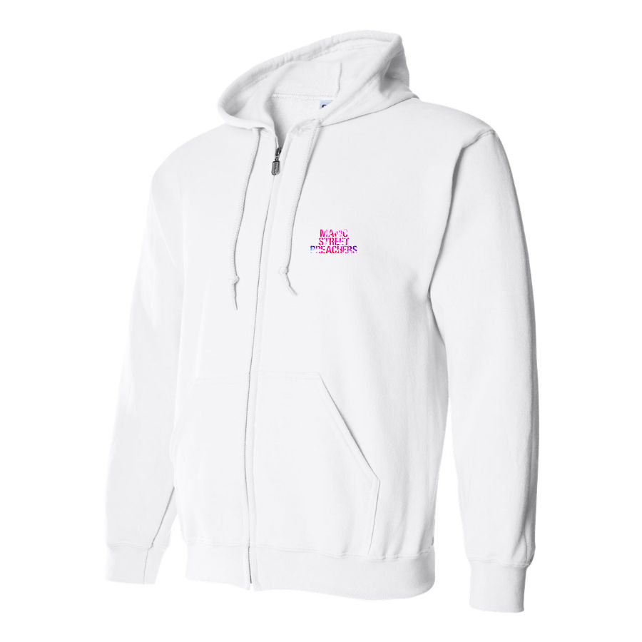 Men's Manic Street Preachers Logo Zipper Hoodie