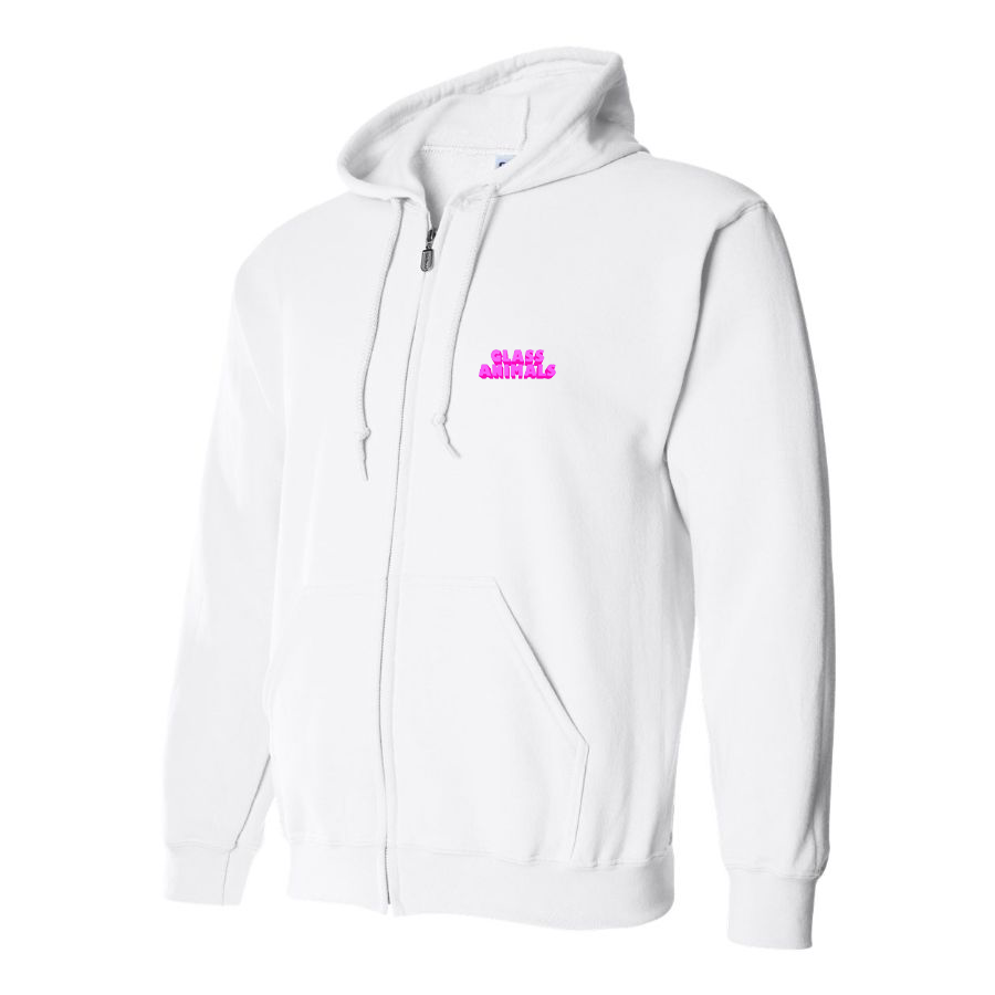 Men's Glass Animals Logo Zipper Hoodie