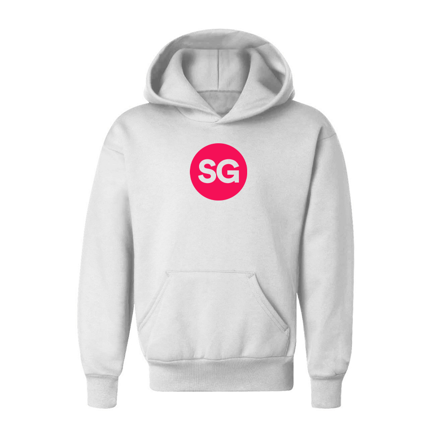 Youth Sofiagray Logo Pullover Hoodie