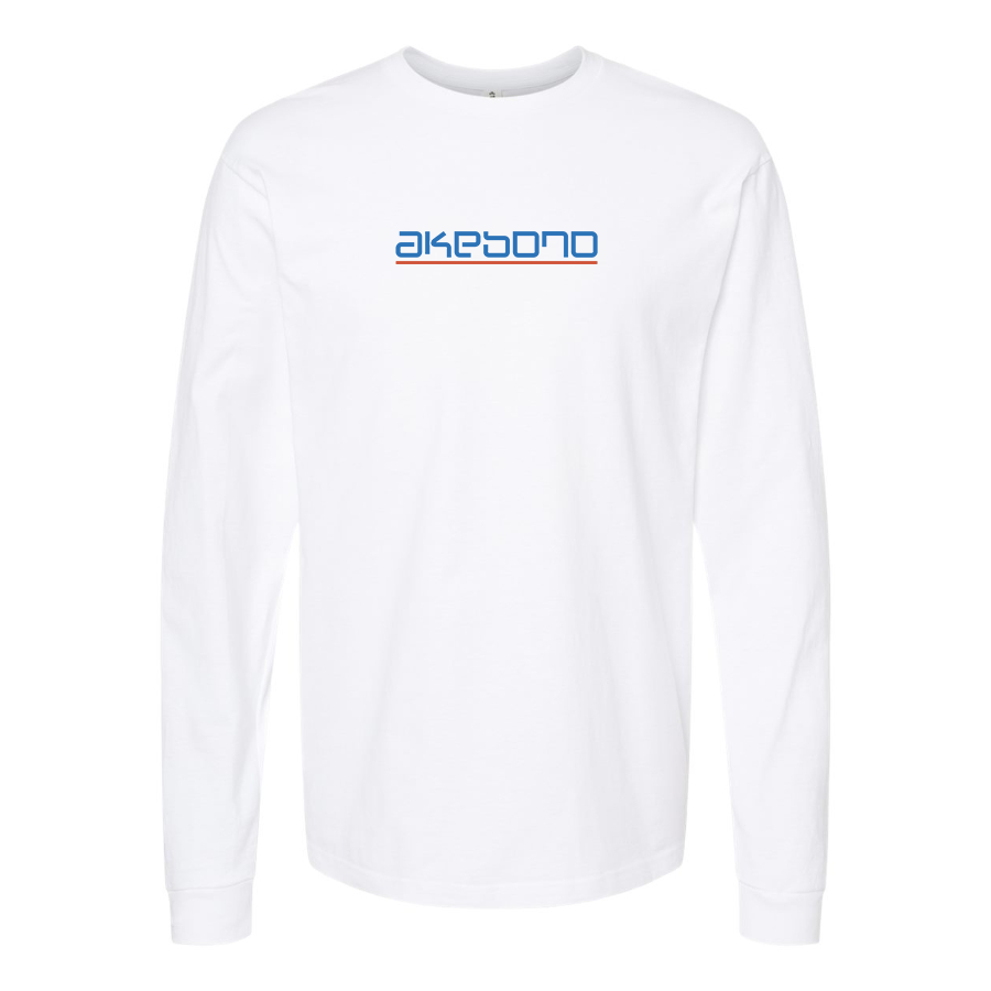 Men's Akebono Logo Cotton Long Sleeve T-Shirt
