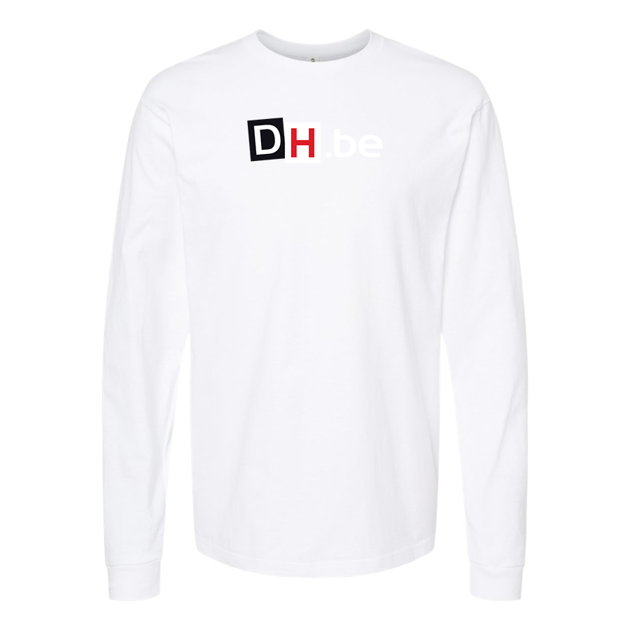 Men's DH Derniere Heure Logo Cotton Long Sleeve T-Shirt