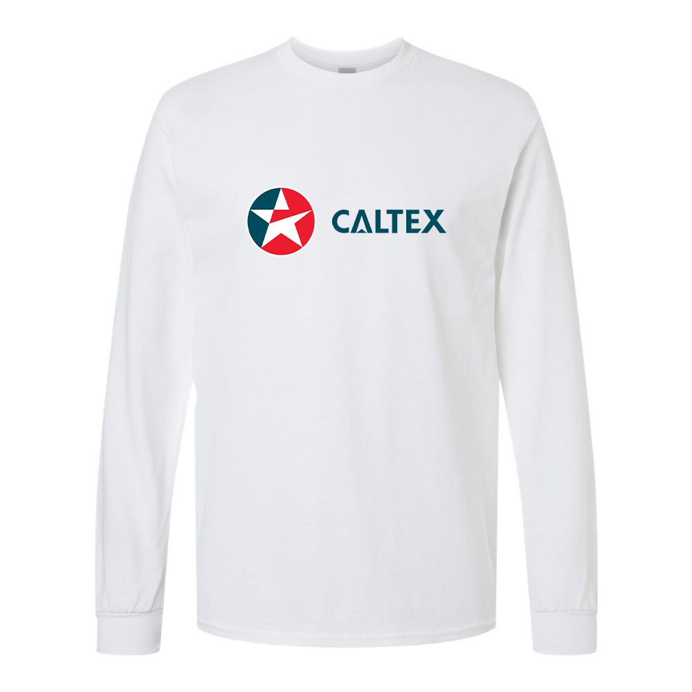 Men's Caltex Gas Station Gildan Heavy Cotton Long Sleeve T-Shirt