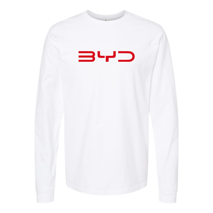 Men's BYD Logo Cotton Long Sleeve T-Shirt
