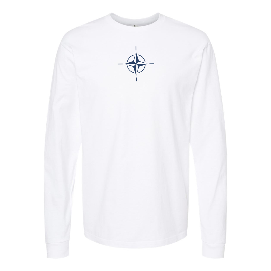 Men's Nato Emblem Logo Cotton Long Sleeve T-Shirt