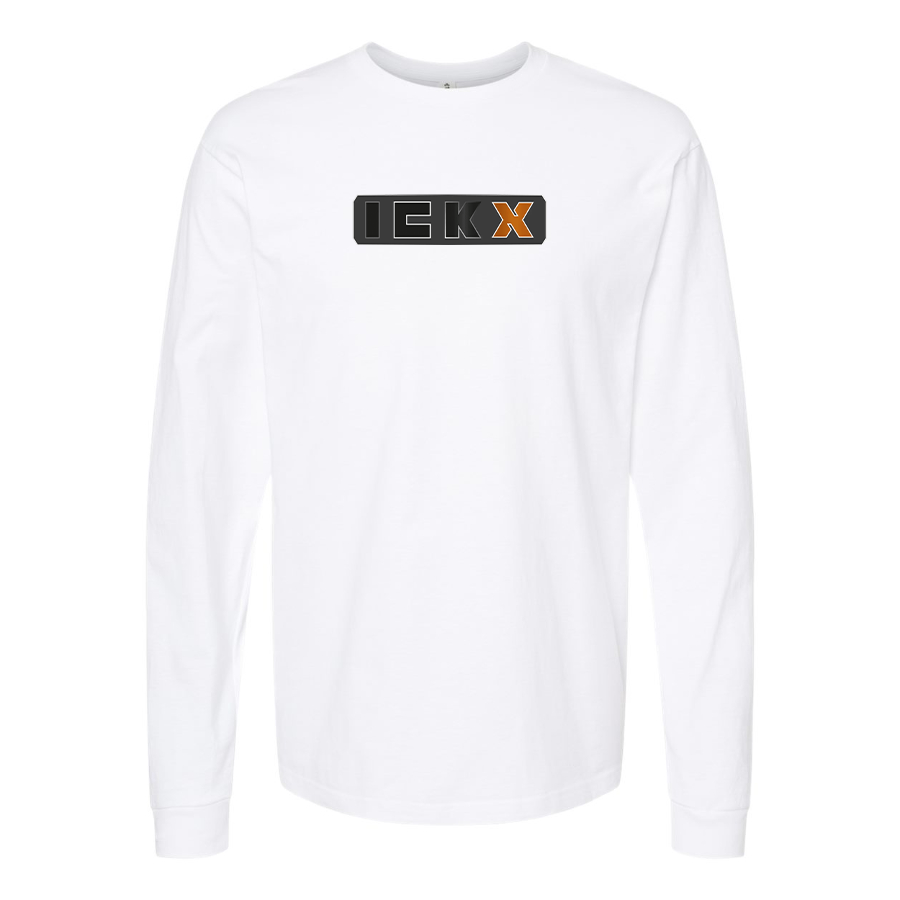Men's ICKX Logo Cotton Long Sleeve T-Shirt