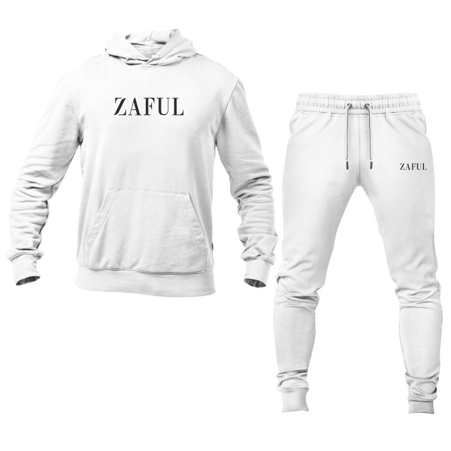 Men's Zaful Logo Hoodie Joggers Set