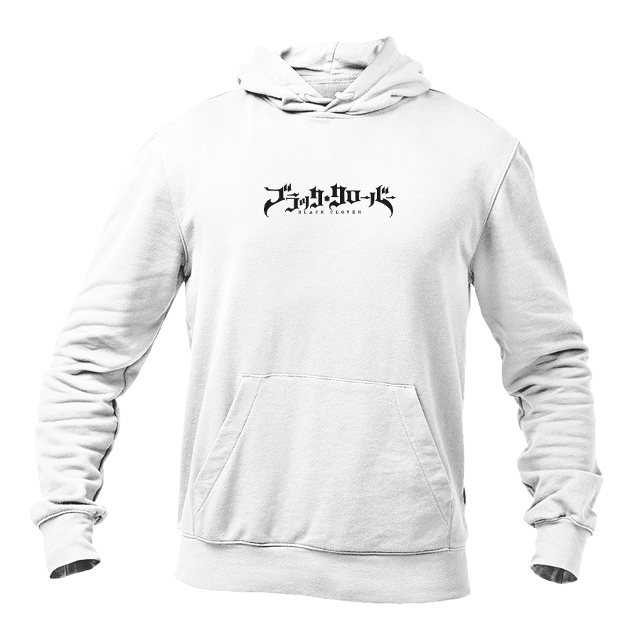 Men's Black Clover Logo Pullover Hoodie