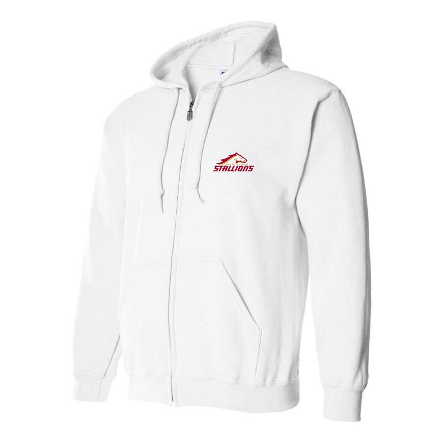 Men's Birmingham Stallions Logo Zipper Hoodie