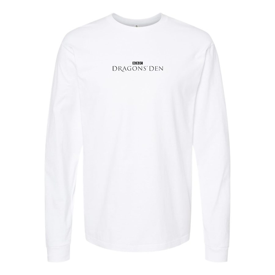 Men's Dragon's Den Logo Cotton Long Sleeve T-Shirt