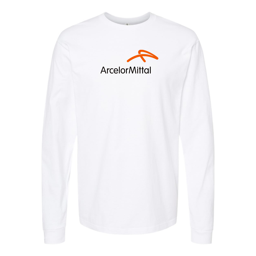 Men's Arcelormittal Logo Cotton Long Sleeve T-Shirt