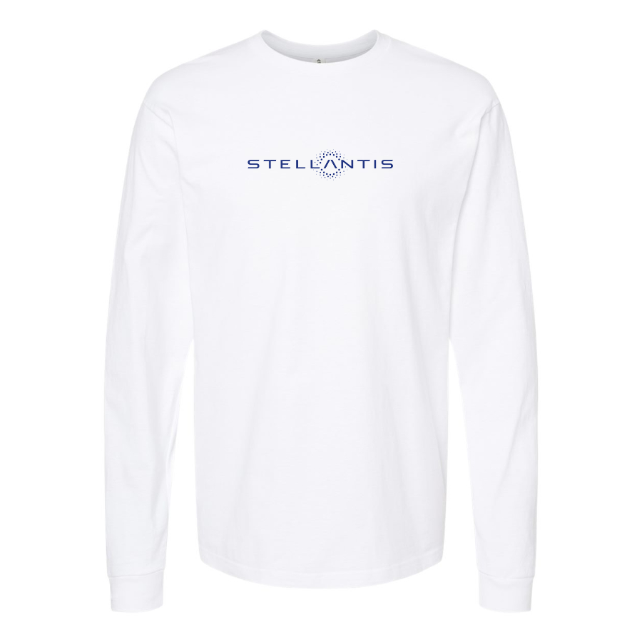 Men's Stellantis Logo Cotton Long Sleeve T-Shirt