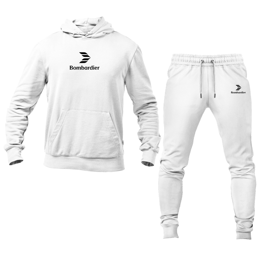 Men's Bombardier Logo Hoodie Joggers Set