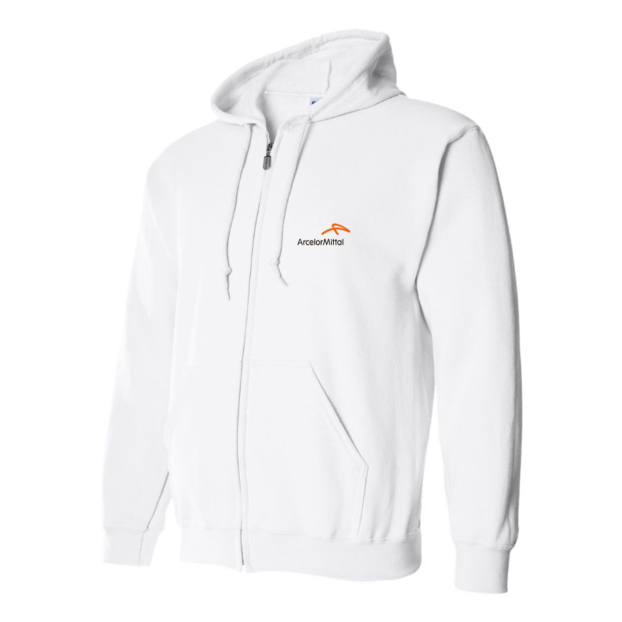 Men's Arcelormittal Logo Zipper Hoodie