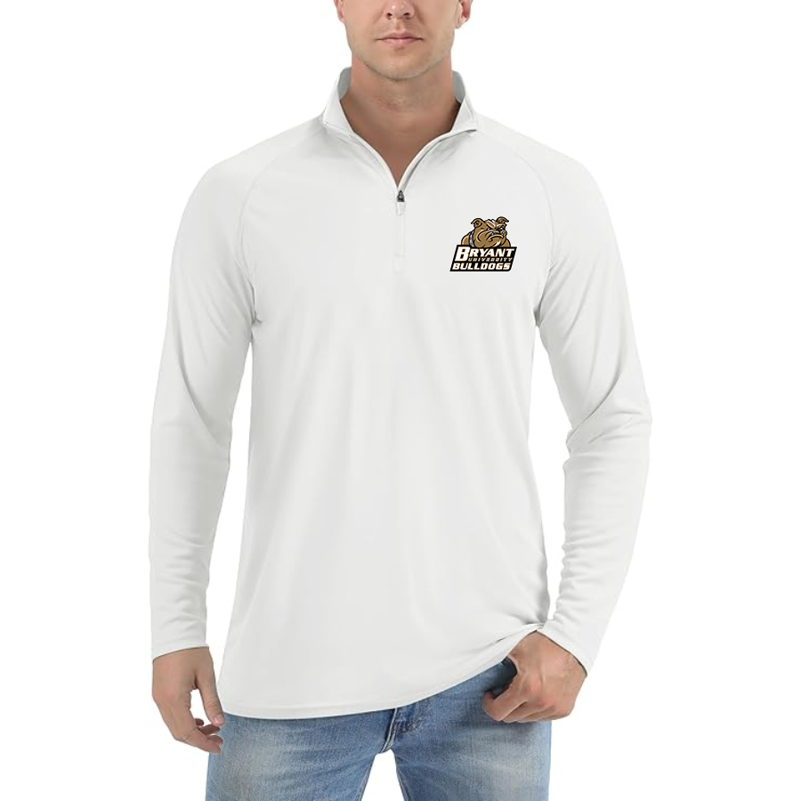 Men's Bryant Bulldogs Lightweight Quarter-Zip Athletic Shirt Long Sleeve Performance Wear