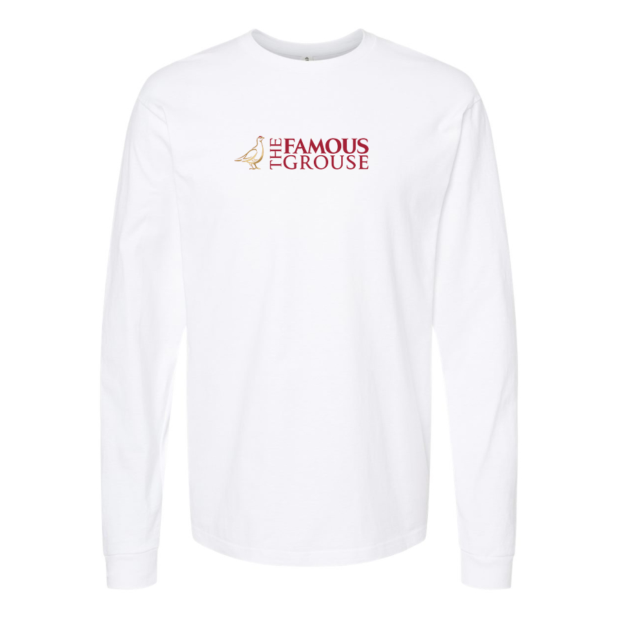 Men's Famous Grouse Logo Cotton Long Sleeve T-Shirt
