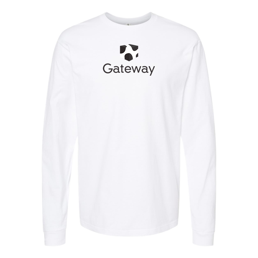 Men's Gateway Logo Cotton Long Sleeve T-Shirt