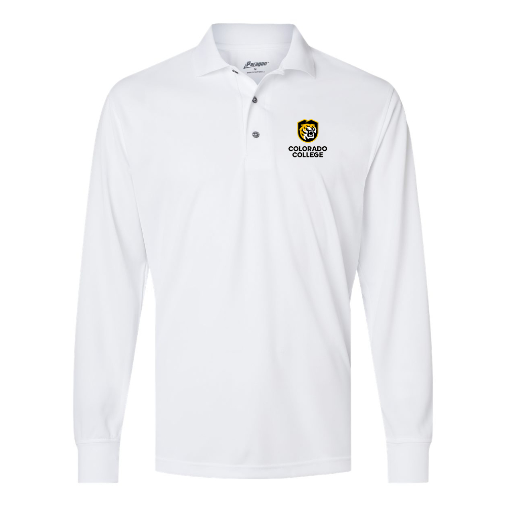 Men's Colorado College Tigers Paragon Prescott Long Sleeve Polo
