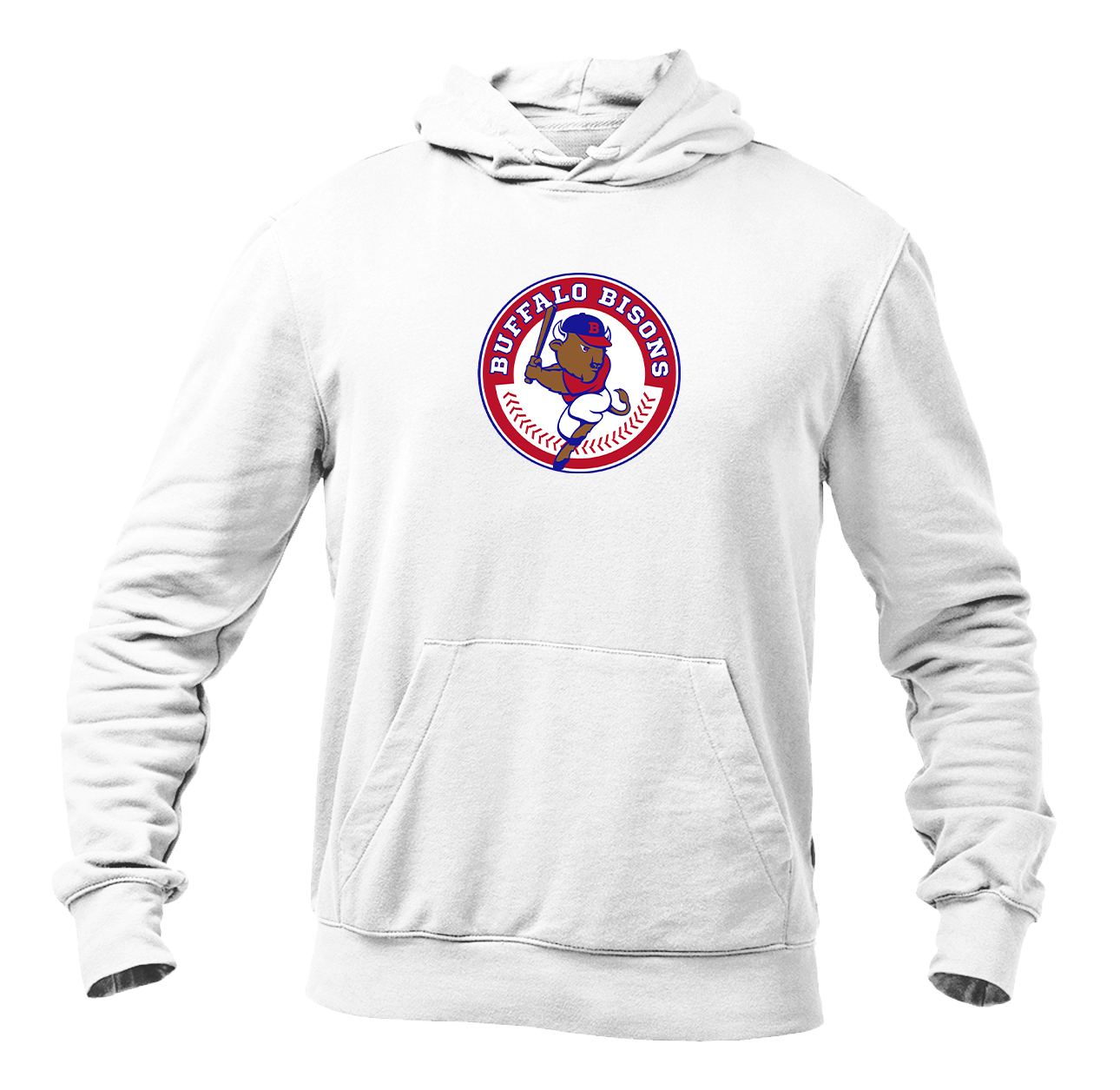 Men's Buffalo Bisons Logo Pullover Hoodie