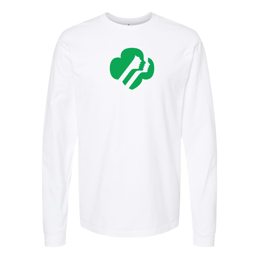 Men's Girl Scouts Logo Cotton Long Sleeve T-Shirt