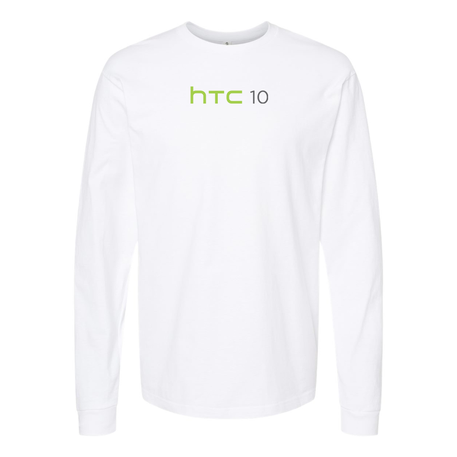 Men's HTC 10 Logo Cotton Long Sleeve T-Shirt