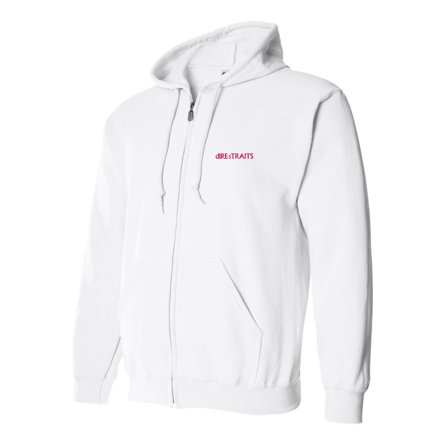 Men's Dire Straits Logo Zipper Hoodie