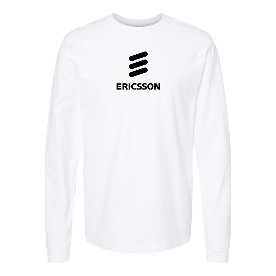 Men's Ericsson Logo Cotton Long Sleeve T-Shirt