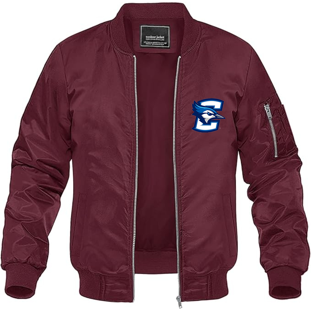 Men's Creighton Bluejays Lightweight Bomber Jacket Windbreaker Softshell Varsity Jacket Coat