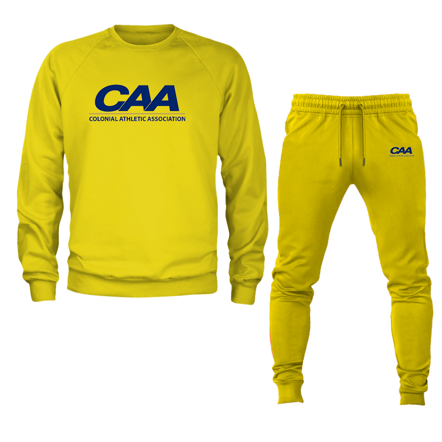Men's Colonial Athletic Association Crewneck Sweatshirt Joggers Suit