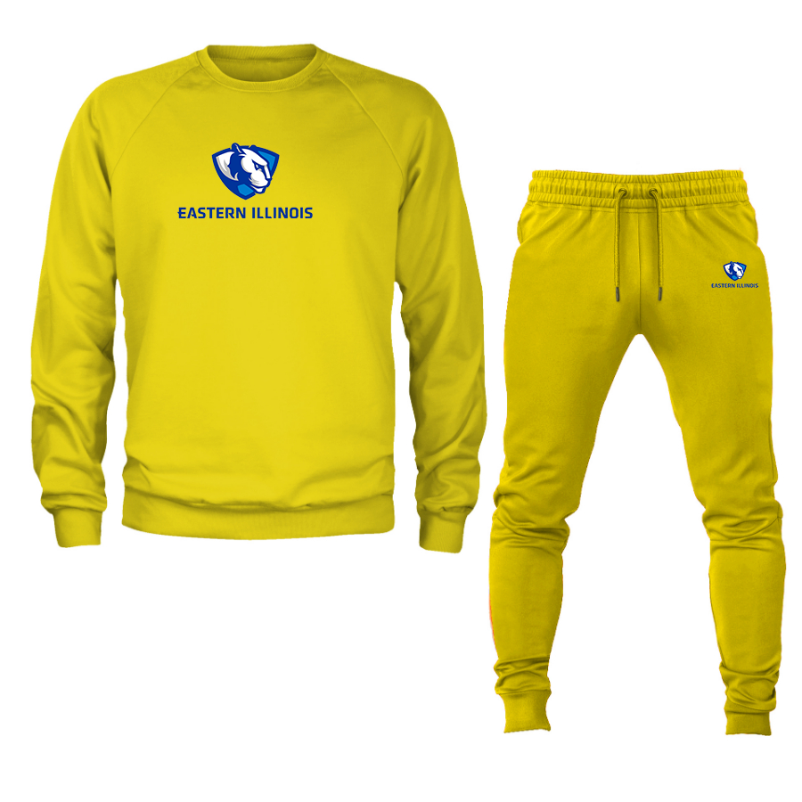 Men's Eastern Illinois Panthers Crewneck Sweatshirt Joggers Suit