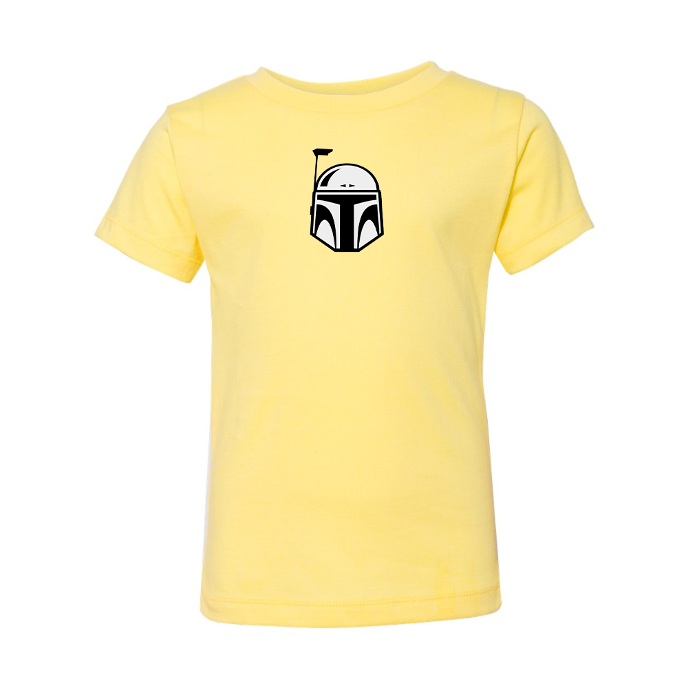 Star Wars Boba Fett Helmet BELLA CANVAS Toddler Jersey Tee