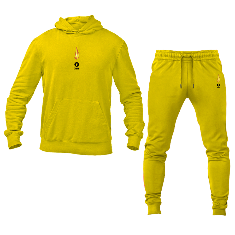 Men's Burn Logo Hoodie Joggers Set