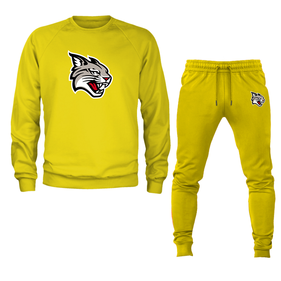 Men's Davidson Wildcats Crewneck Sweatshirt Joggers Suit