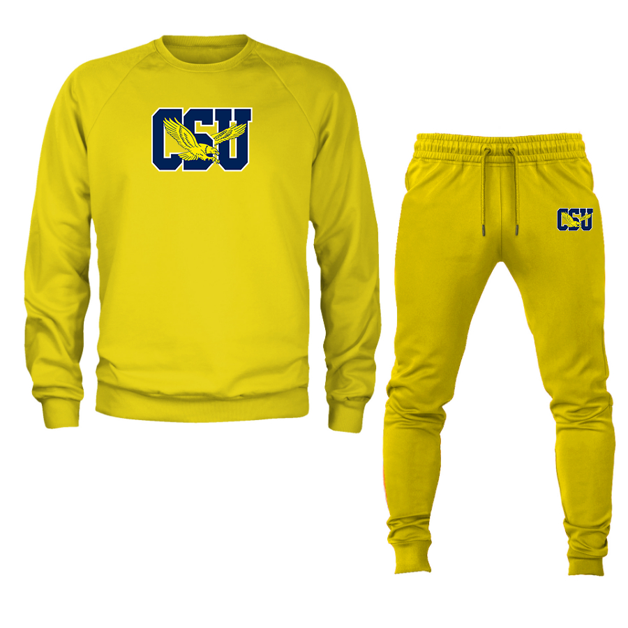 Men's Coppin State Eagles Crewneck Sweatshirt Joggers Suit